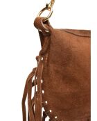 Emilia bruine leren schoudertas - 20x31,5 cm