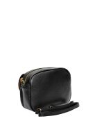 Elina Schultertasche aus schwarzem Leder - 17x22x7 cm