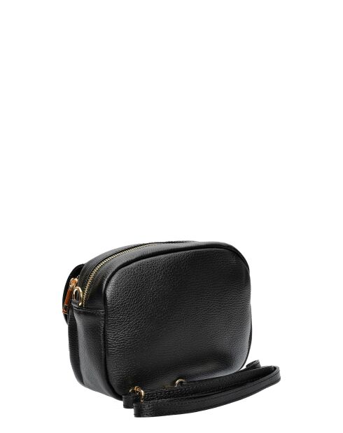 Elina Schultertasche aus schwarzem Leder - 17x22x7 cm