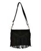 Marcella zwarte schoudertas - 23x26,5 cm