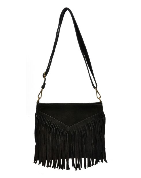 Marcella zwarte schoudertas - 23x26,5 cm