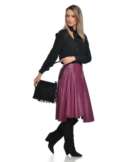 Marcella zwarte schoudertas - 23x26,5 cm