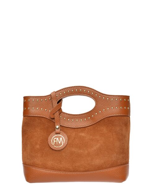 Borsa Luna Cognac in pelle - 16x24x7,5 cm