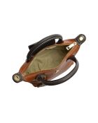 Marlene Cognac leren handtas - 13x22x8,5 cm