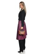 Marlene Cognac leren handtas - 13x22x8,5 cm