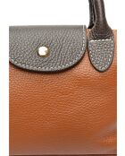 Marlene Cognac leren handtas - 13x22x8,5 cm