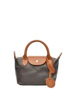 Donkerbruine leren handtas van Marlene - 13x22x8,5 cm