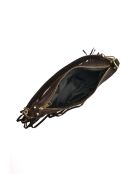 Emilia donkerbruine leren schoudertas - 20x31,5 cm