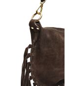 Emilia donkerbruine leren schoudertas - 20x31,5 cm