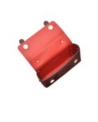 Bordeaux Bianca fluwelen leren handtas - 9x18x4,5 cm