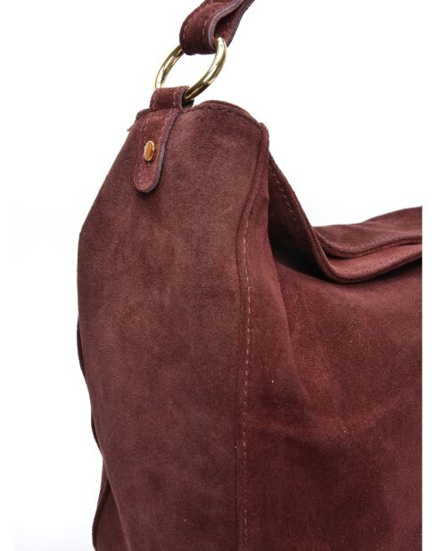 Marella Vin leren schoudertas - 27x32x11 cm