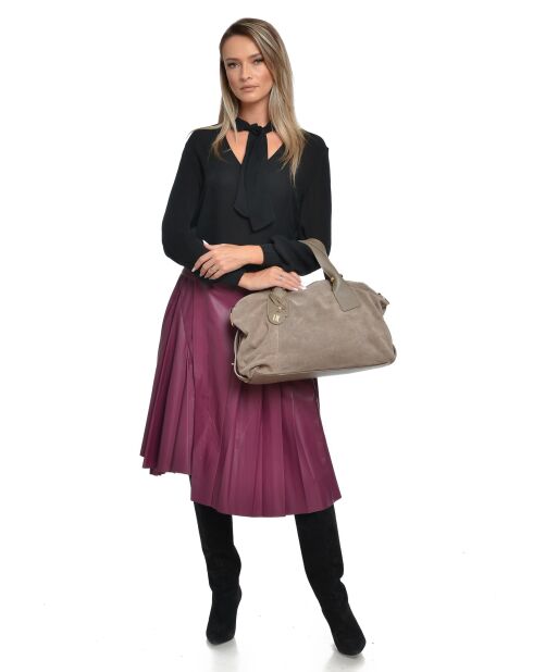 Alessia Boue Handtasche aus Samtleder - 28x42x15,5 cm