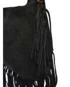 Miracle zwarte leren hobotas - 21x31,5 cm