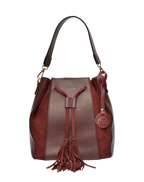 Isabella Vin Beuteltasche aus Leder, 25 x 24 x 12,5 cm