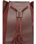 Isabella Vin Beuteltasche aus Leder, 25 x 24 x 12,5 cm