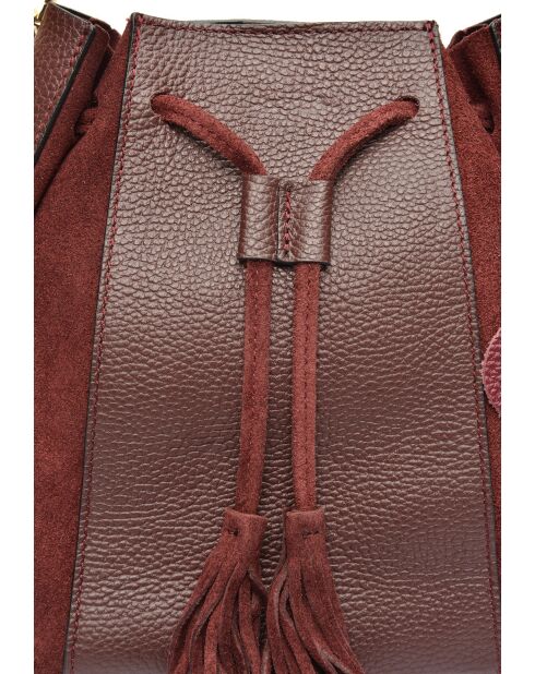 Isabella Vin Beuteltasche aus Leder, 25 x 24 x 12,5 cm