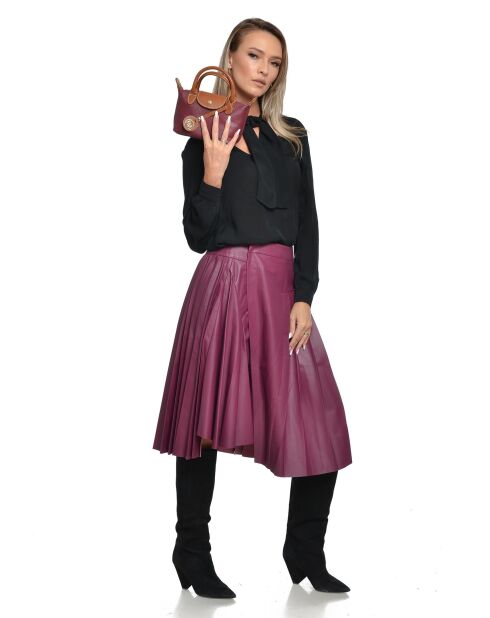 Bolso de piel Marlene Vin - 13x22x8.5 cm