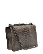 Baleyse Schultertasche aus dunkelbraunem Leder - 15x20x5 cm