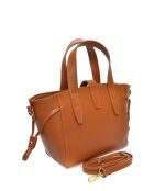 Amelia Cognac leren handtas - 20x25x11 cm