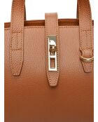 Amelia Cognac leren handtas - 20x25x11 cm