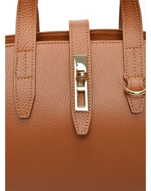 Amelia Cognac leren handtas - 20x25x11 cm