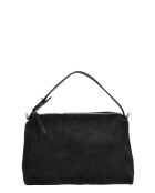 Esperençia Handtasche aus schwarzem Samtleder - 21x30x9,5 cm