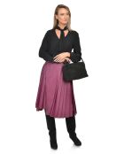 Esperençia Handtasche aus schwarzem Samtleder - 21x30x9,5 cm