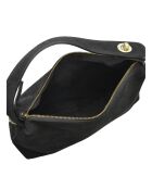 Esperençia Handtasche aus schwarzem Samtleder - 21x30x9,5 cm