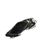 Emilia zwarte leren schoudertas - 20x31,5 cm