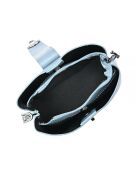 Blauwe Bianca leren schoudertas - 19x21x7 cm