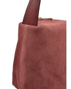 Bandolera Sofia vin de piel aterciopelada - 22x35x14 cm