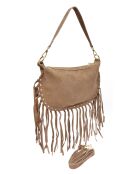 Emilia Blauwe leren schoudertas - 20x31,5 cm