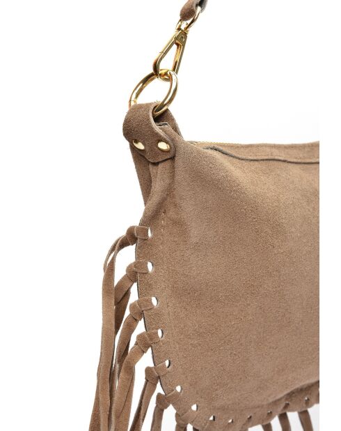 Emilia Blauwe leren schoudertas - 20x31,5 cm