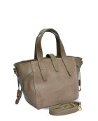 Olivia Boue Tragetasche aus Leder, 20,5 x 24 x 7 cm