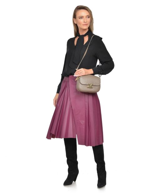 Elina Boue Schultertasche aus Leder - 17x22x7 cm