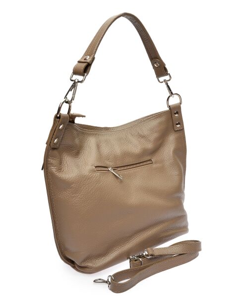 Maggie Blue leren schoudertas - 30x37x10,5 cm