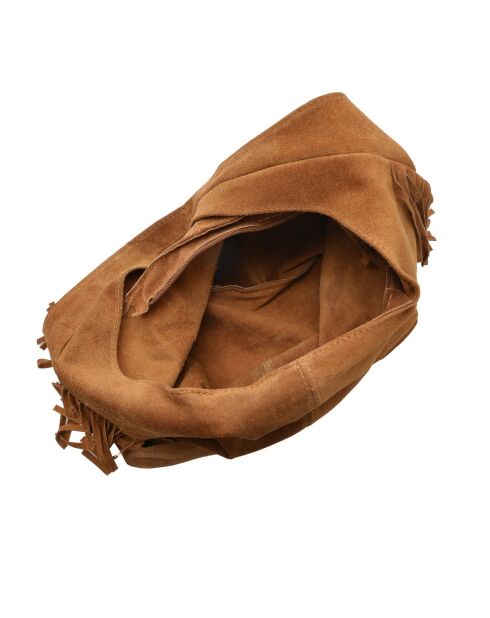 Isabella Cognac leren hobotas - 30x39x12 cm