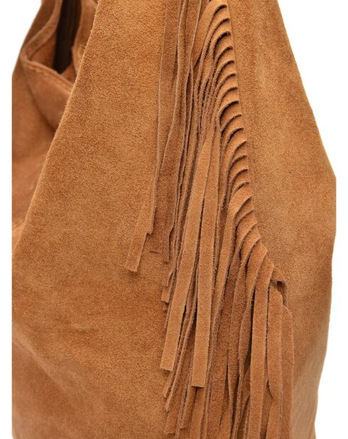 Isabella Cognac leren hobotas - 30x39x12 cm