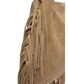 Wonderblauwe leren hobotas - 21x31,5 cm