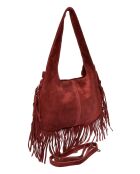 Miracle Bordeaux leren hobotas - 21x31,5 cm