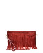 Funda Cloé Bordeaux de piel aterciopelada - 18,5x30 cm