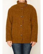 Kurzmantel Somain aus Mohair mit Whisky-Mischung