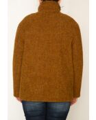 Kurzmantel Somain aus Mohair mit Whisky-Mischung