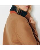 Abrigo recto Senlis de lana camel