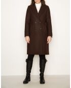 Rechte jas van Senlis in bruine wollen stof