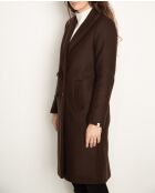 Rechte jas van Senlis in bruine wollen stof