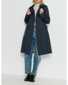 Authentischer Tangry-Trenchcoat aus reiner Baumwolle in Marineblau