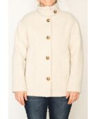 Korte jas van Somain in een ecru-mohairmix