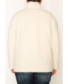 Korte jas van Somain in een ecru-mohairmix