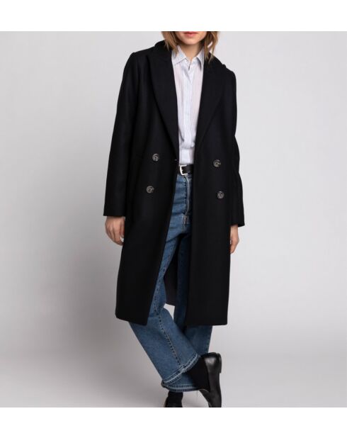 Rechte jas van Senlis in zwarte wollen stof